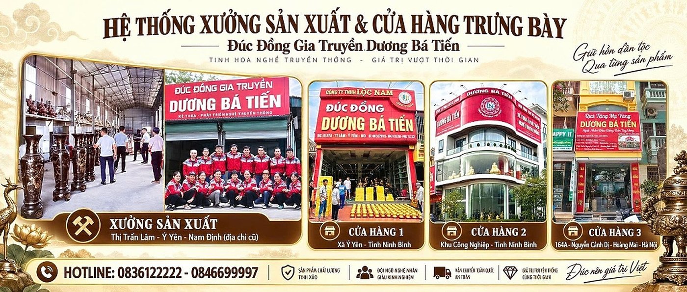 HỆ THỐNG XƯỞNG SẢN XUẤT & CỬA HÀNG TRƯNG BÀY