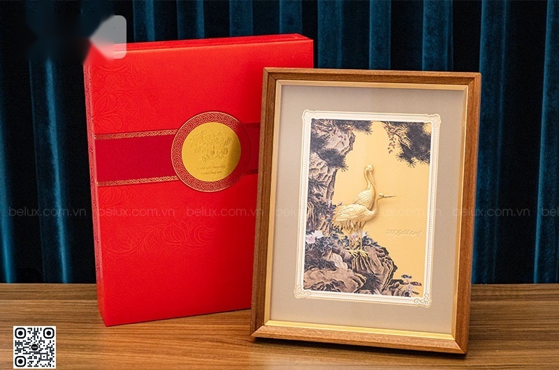 Tranh Bách Hạc Quần Tùng