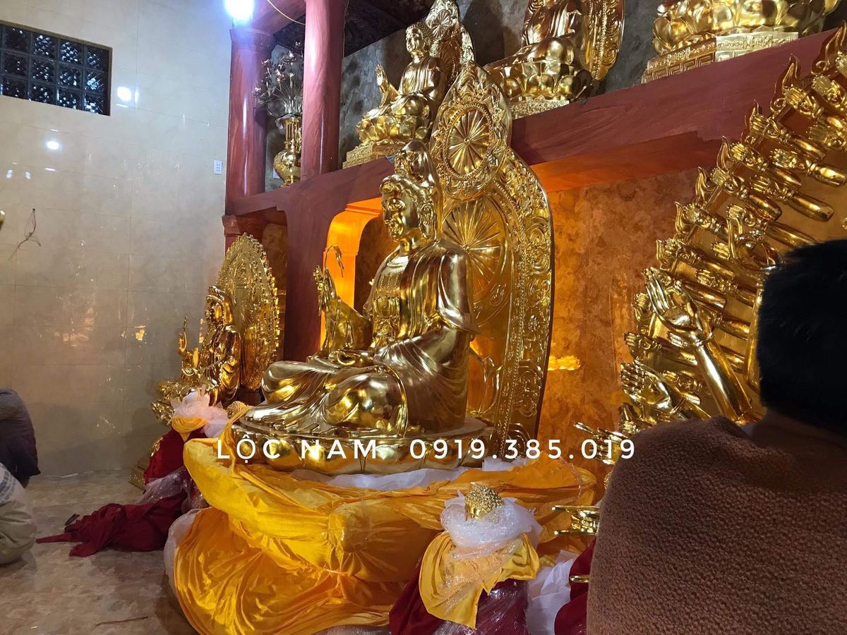 Đúc Tượng Phật Và Thi Công Dát Vàng Toàn Bộ Đồ Thờ Tại Chùa – Hải Phòng - Ảnh chi tiết 4