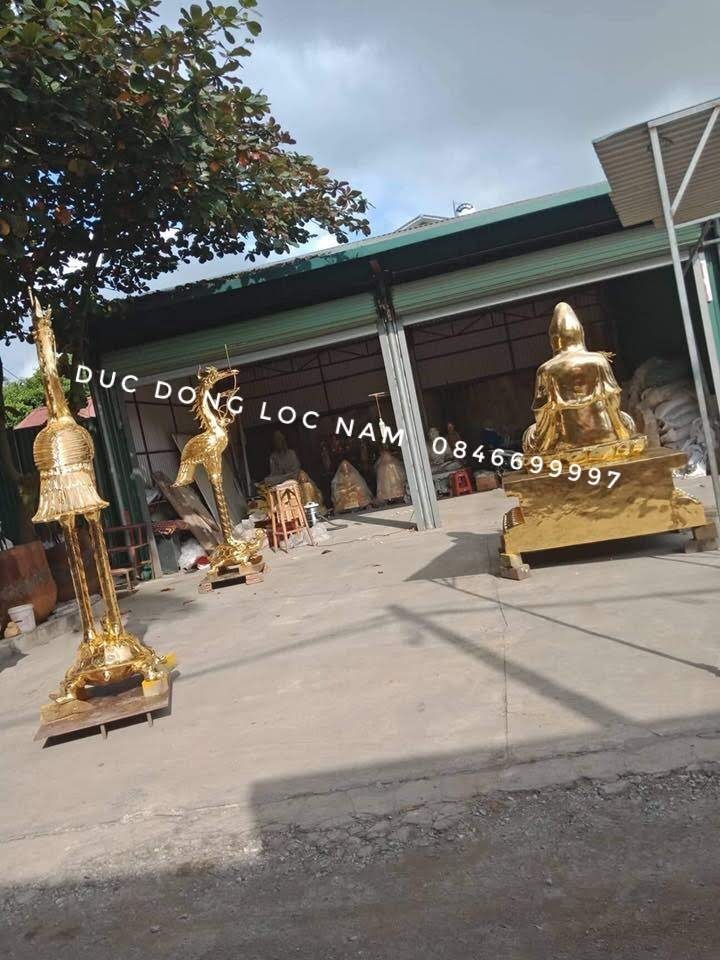 Đúc Tượng Phật Và Thi Công Dát Vàng Toàn Bộ Đồ Thờ Tại Chùa – Hải Phòng - Ảnh chi tiết 11
