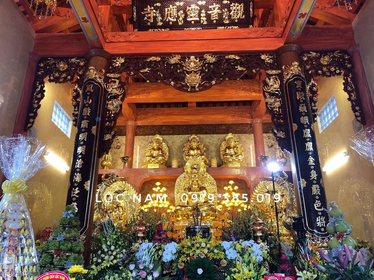 Đúc Tượng Phật Và Thi Công Dát Vàng Toàn Bộ Đồ Thờ Tại Chùa – Hải Phòng - Ảnh chi tiết 13