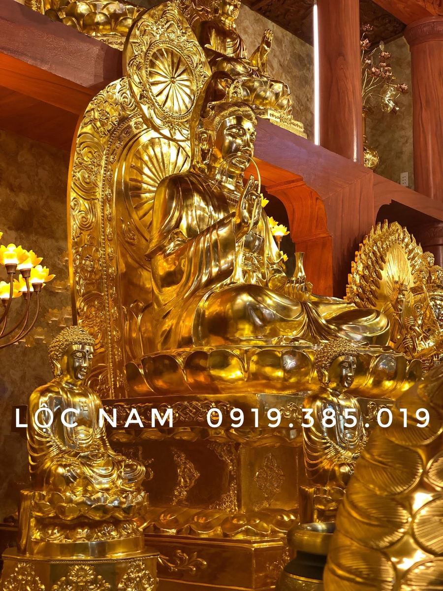 Đúc Tượng Phật Và Thi Công Dát Vàng Toàn Bộ Đồ Thờ Tại Chùa – Hải Phòng - Ảnh chi tiết 15