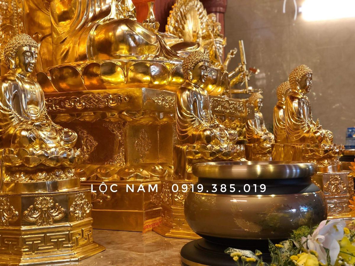Đúc Tượng Phật Và Thi Công Dát Vàng Toàn Bộ Đồ Thờ Tại Chùa – Hải Phòng - Ảnh chi tiết 16