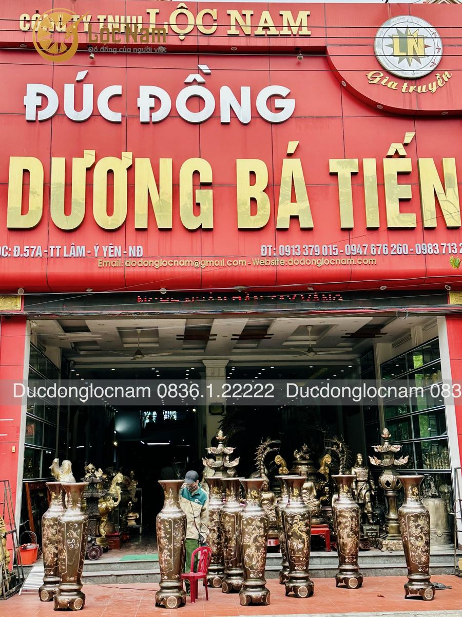 Đúc Và Thi Công 50 Đôi Lọ Lộc Bình Bằng Đồng Cho Tổng Cục Công Nghiệp Bộ Quốc Phòng - Ảnh chi tiết 3