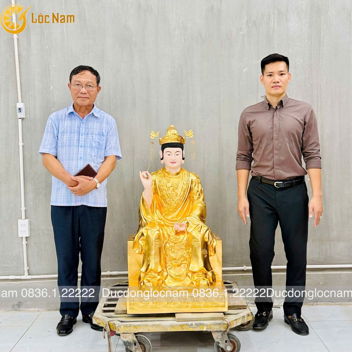 Lắp Đặt Tượng Thánh Mẫu Tổ Nghề May Mặc Tứ Phi Nguyễn Thị Sen Tại Tam Cốc – Ninh Bình - Ảnh chi tiết 4