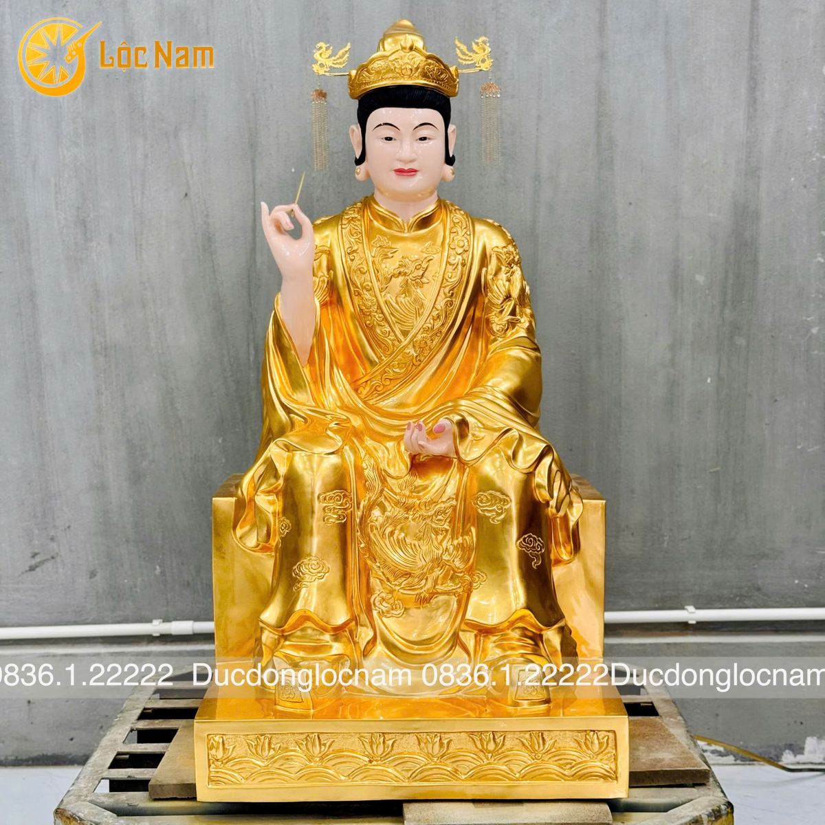 Lắp Đặt Tượng Thánh Mẫu Tổ Nghề May Mặc Tứ Phi Nguyễn Thị Sen Tại Tam Cốc – Ninh Bình - Ảnh chi tiết 6