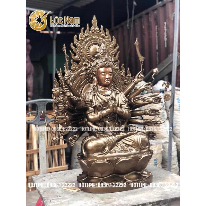 Tượng Đồng Chuẩn Đề Cao 90cm thích hợp để làm quà tặng, trưng bày