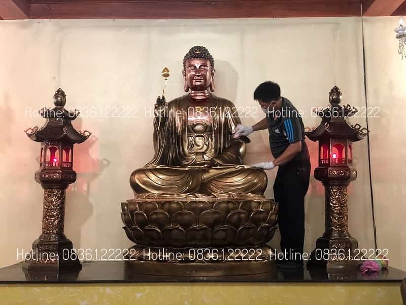 Tượng Thích Ca Liên Hoa Bằng Đồng