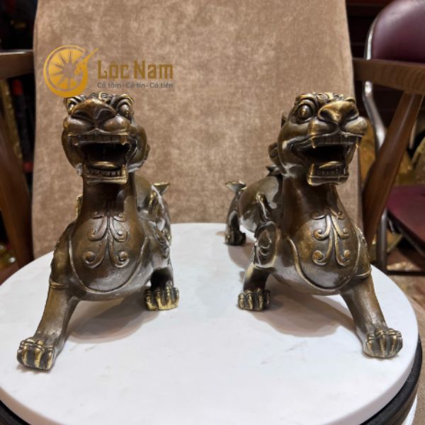 Tỳ Hưu Đực Cái Bằng Đồng Hun
