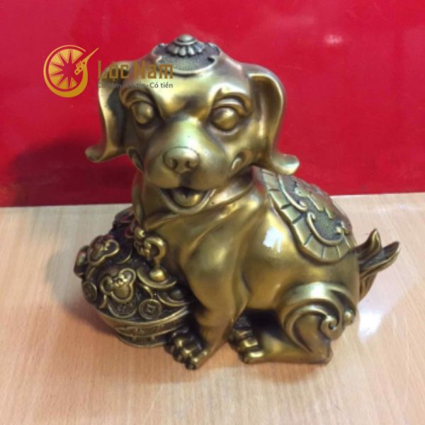 Tượng Chó Phong Thủy Bằng Đồng
