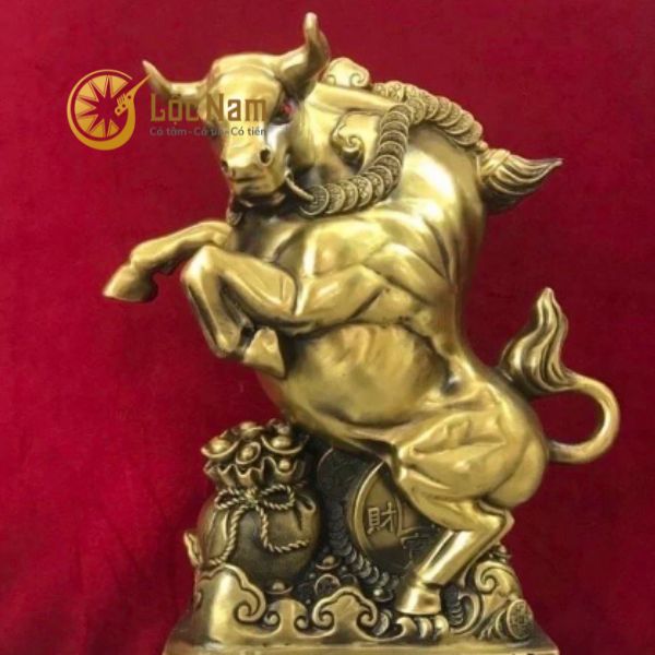 Tượng Trâu Phong Thuỷ Cao 36cm