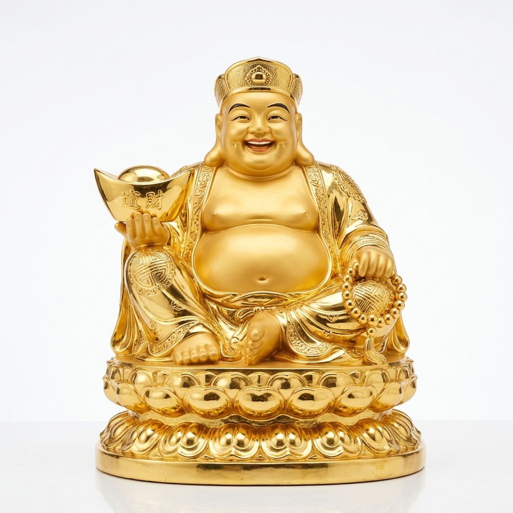 Tượng Di Lặc mạ vàng phúc lộc