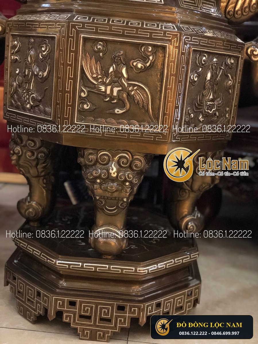 Đỉnh Bát Tiên 1m1 Khảm Tam Khí Hàng Đặt góc chụp 2