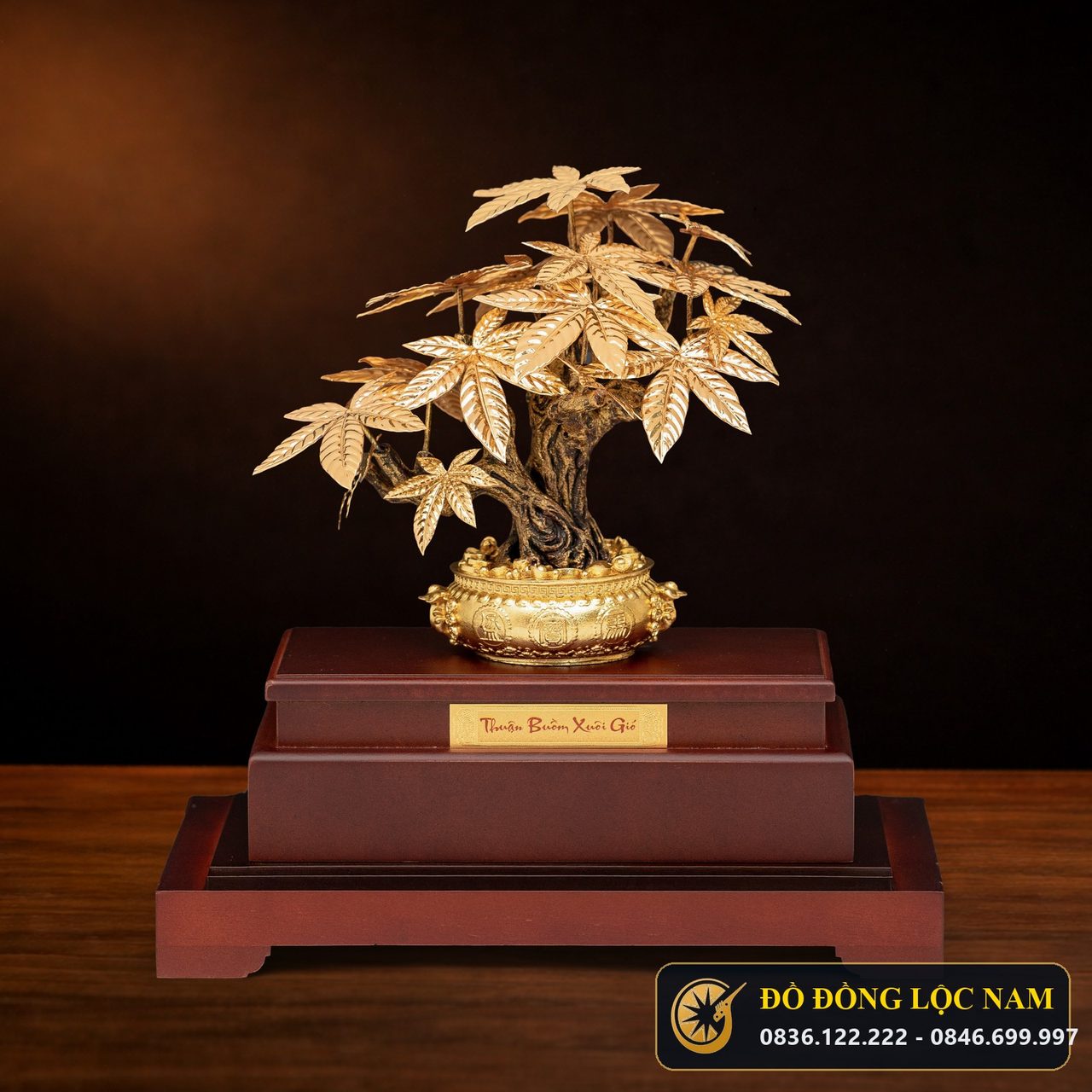 Cây Kim Ngân Tài Lộc Dát Vàng 24K - Mẫu 6