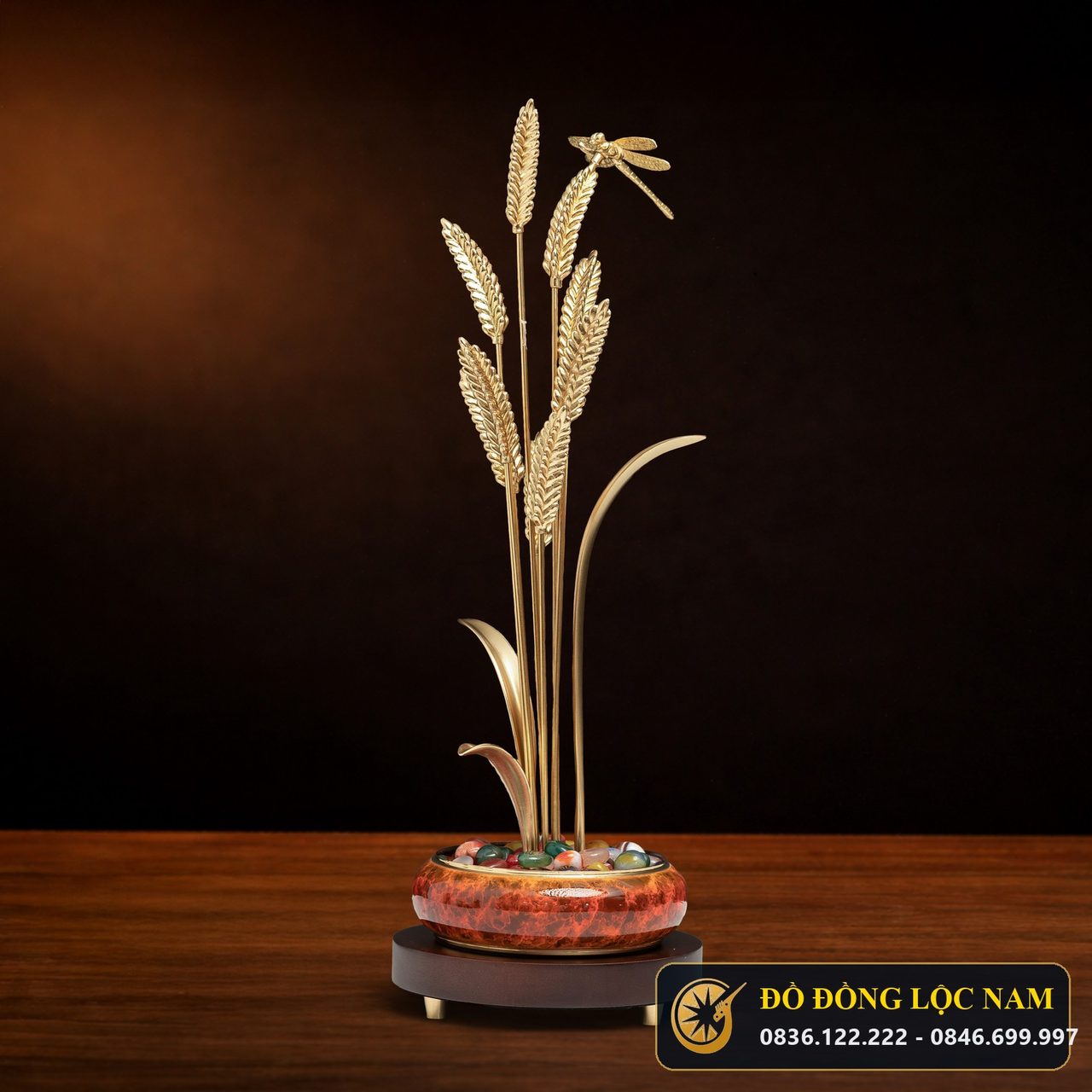 Mô Hình Bông Lúa Vàng Phong Thủy Để Bàn
