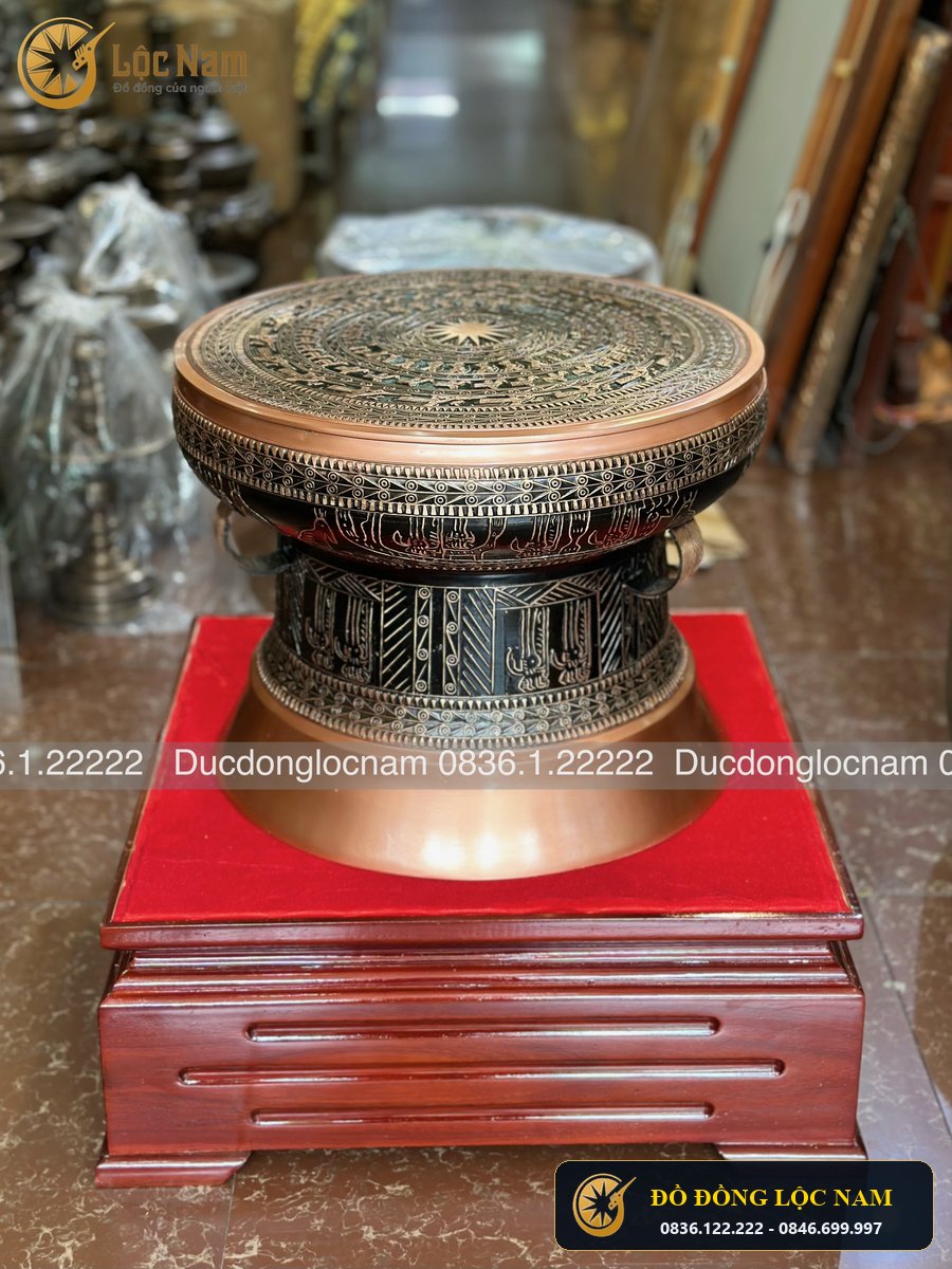 Quả Trống Đồng Đông Sơn Đường Kính 50cm Hàng Đặt Khách Vinh