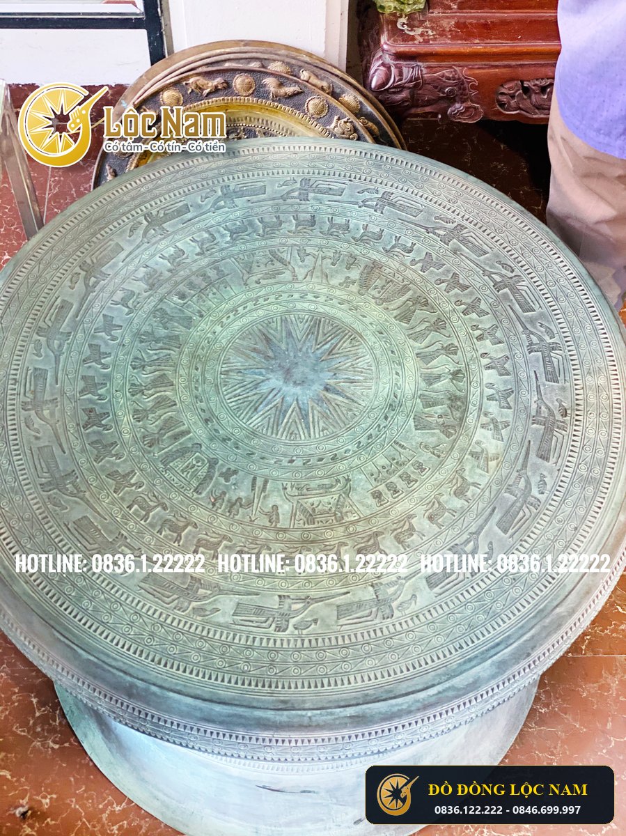 Qua Trong Duong Kinh 80cm Lam Xanh Giả Cổ Gia Tri góc chụp 2