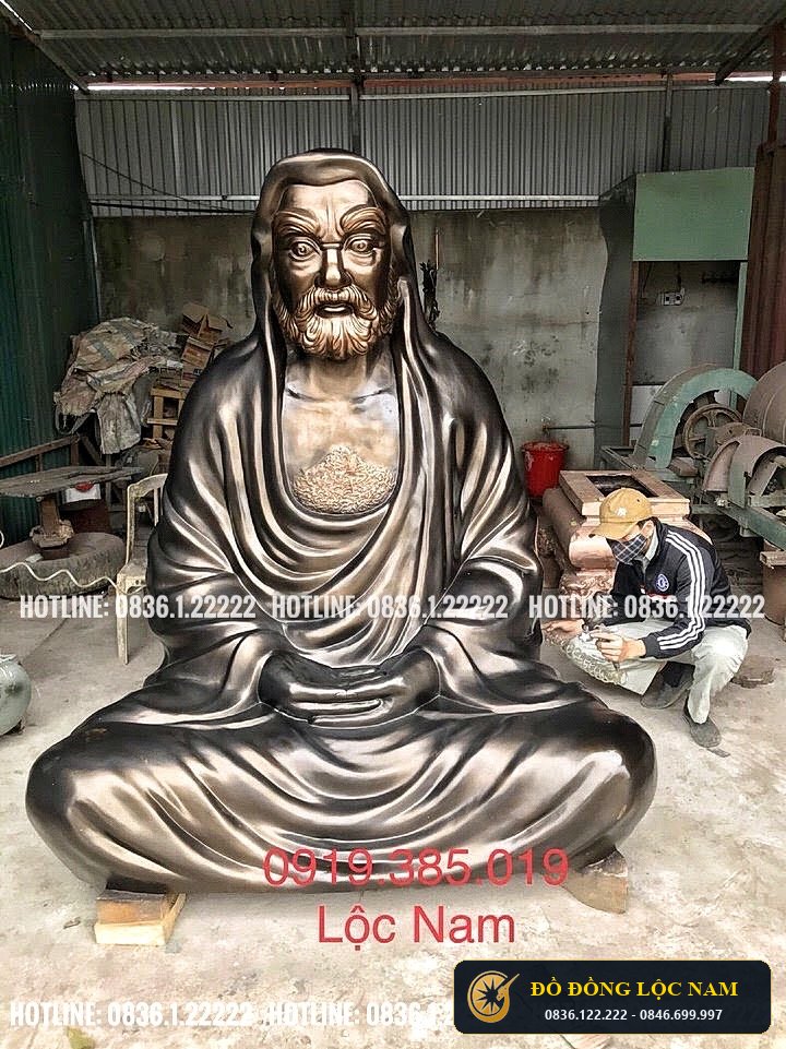 Tượng Đạt Ma Sư Tổ Su To Cao 1m8