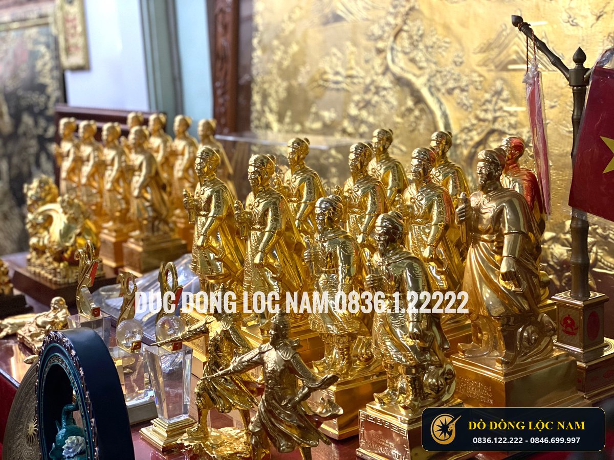 Tượng Trần Hưng Đạo Mạ Vàng Cao 38cm