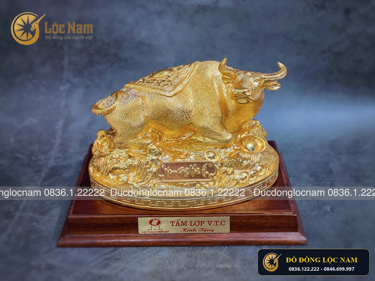 Tượng Trâu Bằng Đồng Vạn Sự Như Ý Quà Tặng Đối Tác