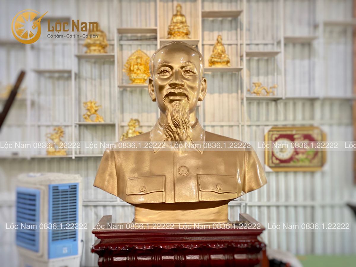 Bác hồ bán thân cao 90cm