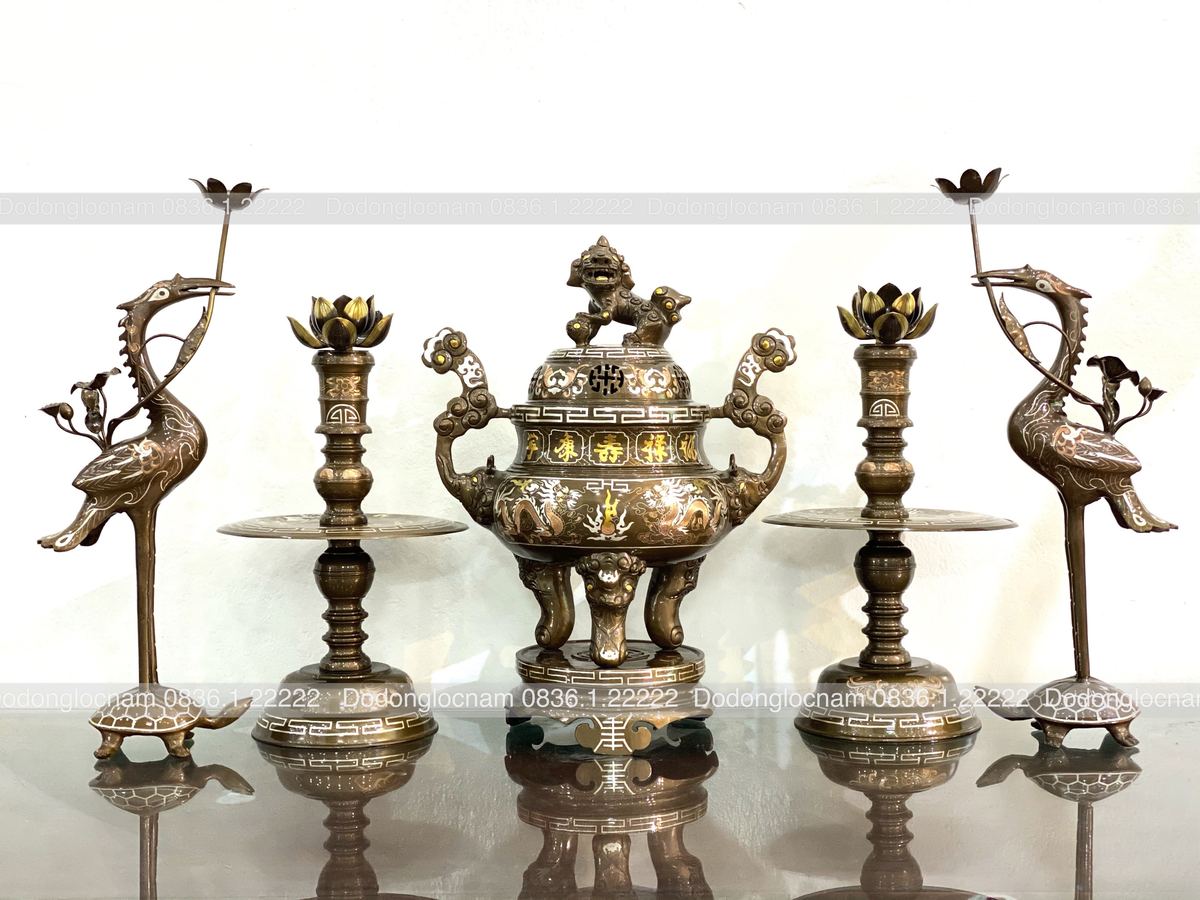 Đỉnh ngũ sự khảm tam khí cao 50