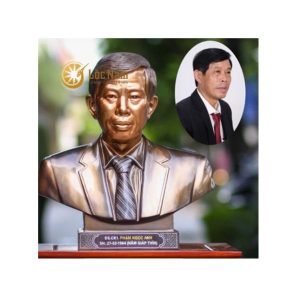 Tượng Chân Dung Cao 48cm Khảm Vàng Bạc